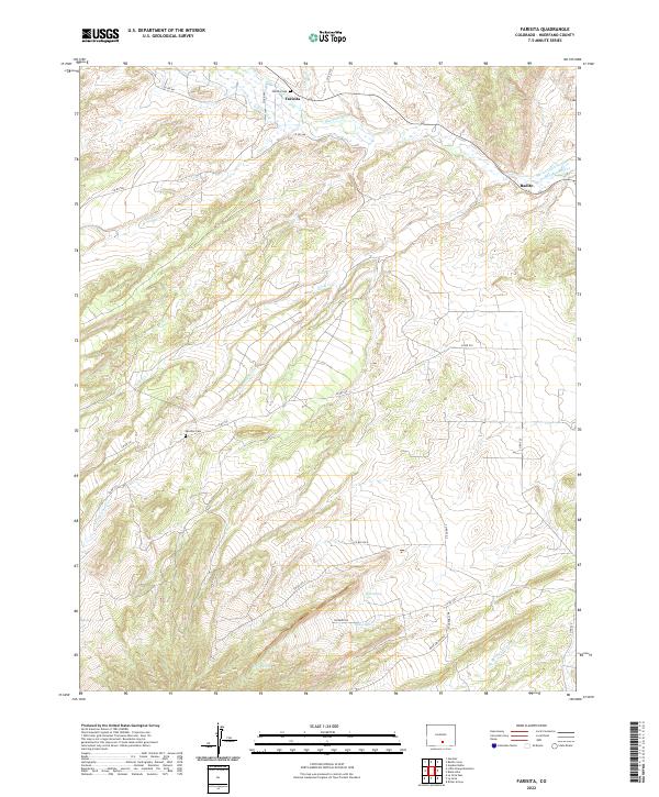Farisita, CO — USGS 7.5-minute topo (2022)