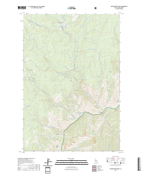 Whitewater Ranch, ID — USGS 7.5-minute topo (2024)