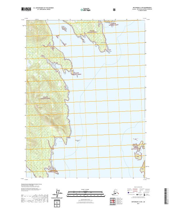 Ketchikan C-6 SW, AK — USGS 7.5-minute topo (2021)