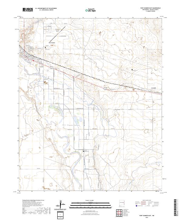 Fort Sumner East, NM — USGS 7.5-minute topo (2023)