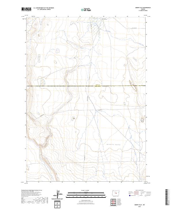 Misery Flat, OR — USGS 7.5-minute topo (2023)