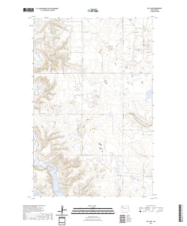 Rat Lake, ND — USGS 7.5-minute topo (2024)