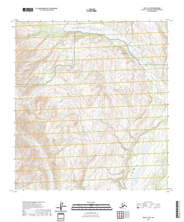 Healy A-6 NE, AK — USGS 7.5-minute topo (2024)