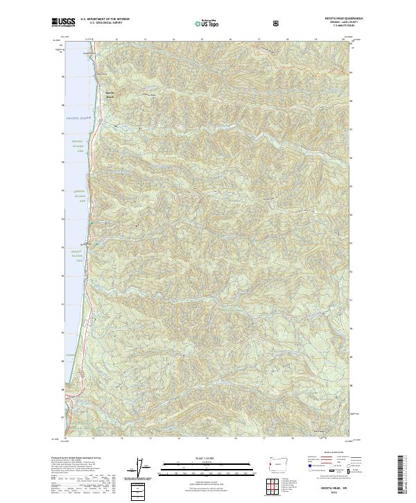 Heceta Head, OR — USGS 7.5-minute topo (2024)