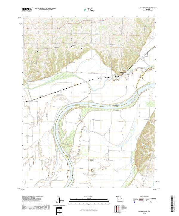 Miami Station, MO — USGS 7.5-minute topo (2021)
