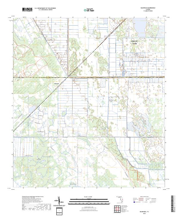 Bluefield, FL — USGS 7.5-minute topo (2024)