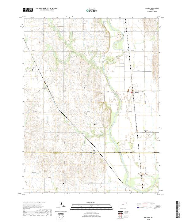 Kackley, KS — USGS 7.5-minute topo (2022)