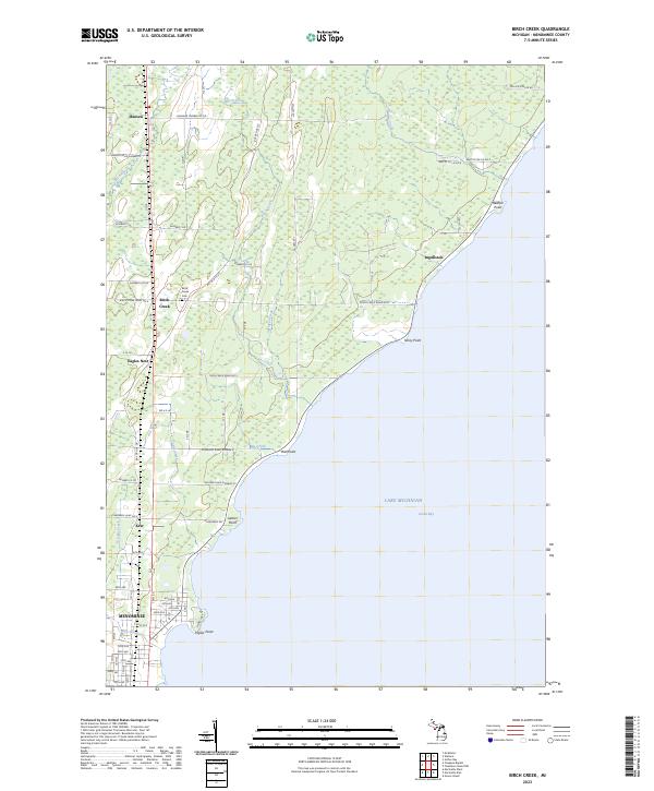 Birch Creek, MI — USGS 7.5-minute topo (2023)