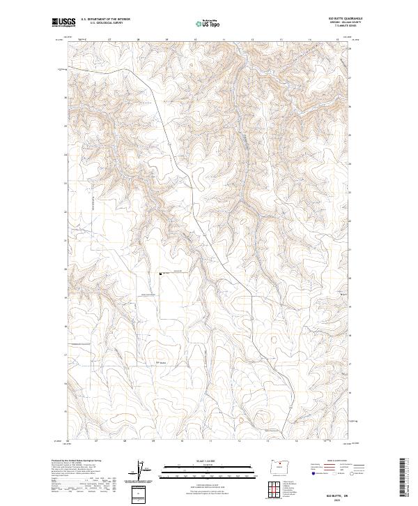 Igo Butte, OR — USGS 7.5-minute topo (2023)