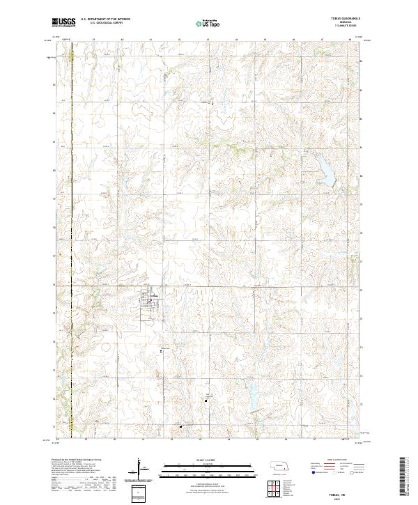 Tobias, NE — USGS 7.5-minute topo (2021)