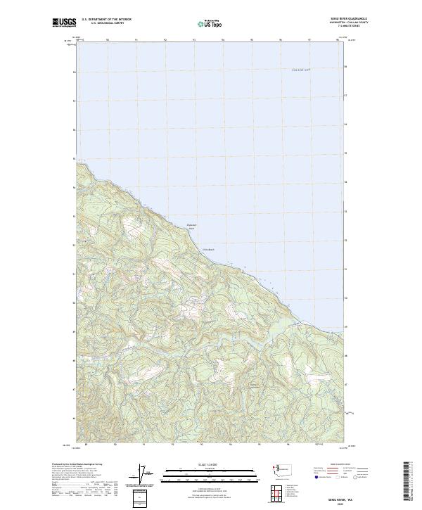 Sekiu River, WA — USGS 7.5-minute topo (2023)