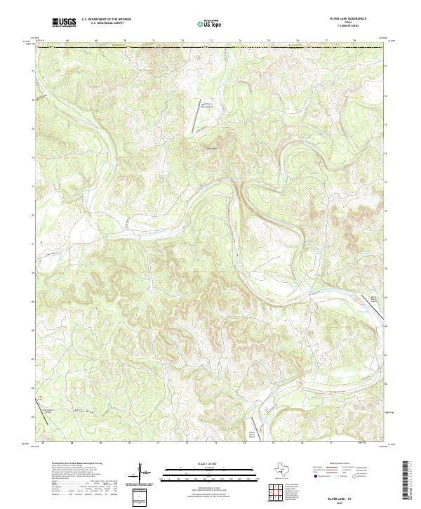 Silver Lake, TX — USGS 7.5-minute topo (2022)