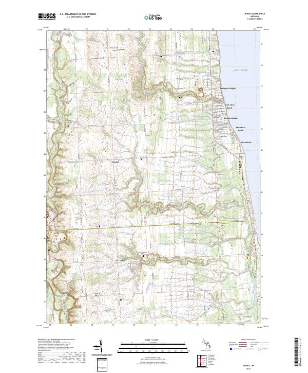 Jeddo, MI — USGS 7.5-minute topo (2023)