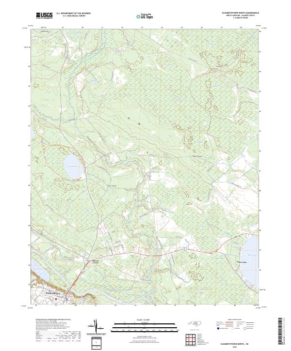 Elizabethtown North, NC — USGS 7.5-minute topo (2022)