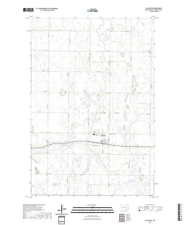 Fullerton, ND — USGS 7.5-minute topo (2024)