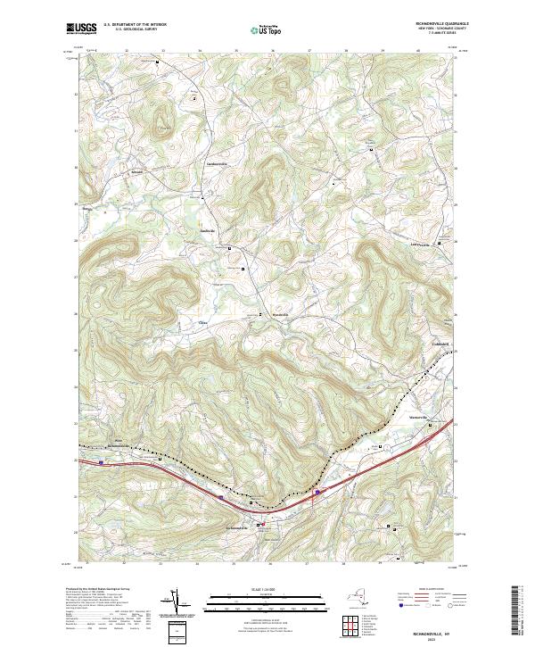 Richmondville, NY — USGS 7.5-minute topo (2023)
