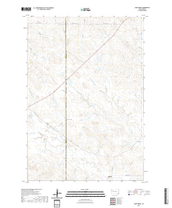 Camp Creek, SD — USGS 7.5-minute topo (2021)