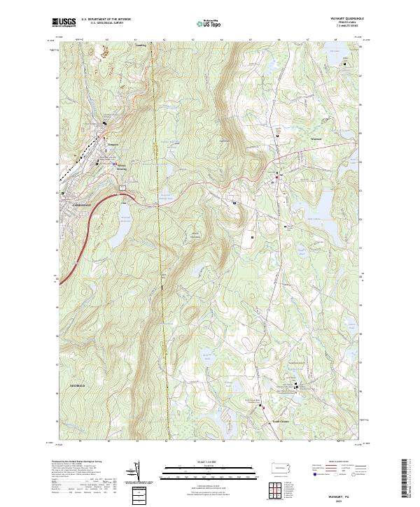 Waymart, PA — USGS 7.5-minute topo (2023)