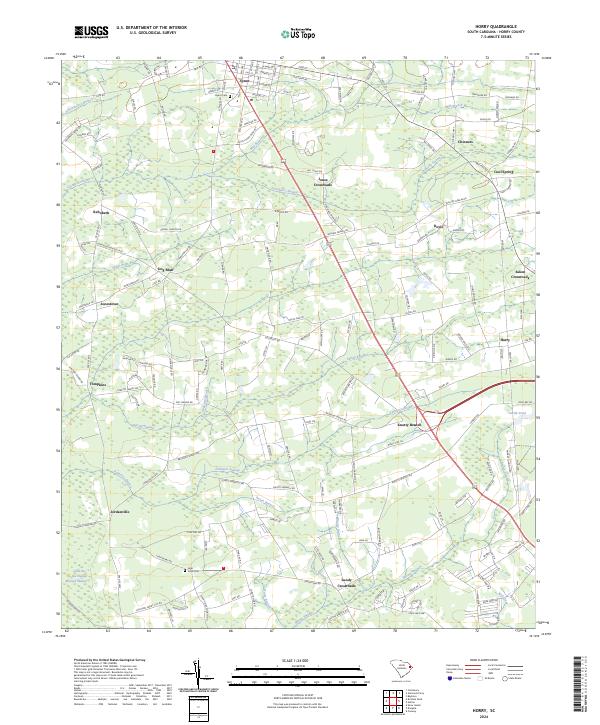 Horry, SC — USGS 7.5-minute topo (2024)