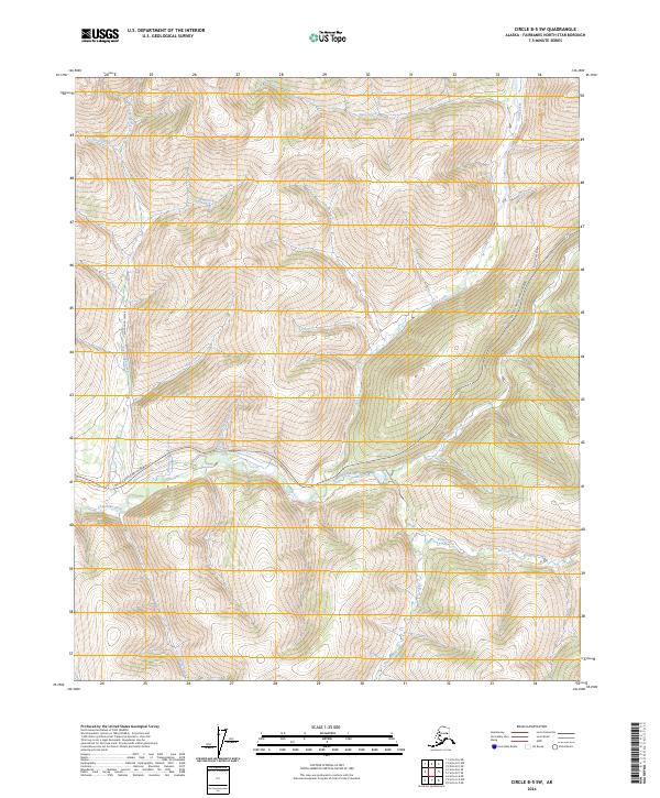 Circle B-5 SW, AK — USGS 7.5-minute topo (2024)