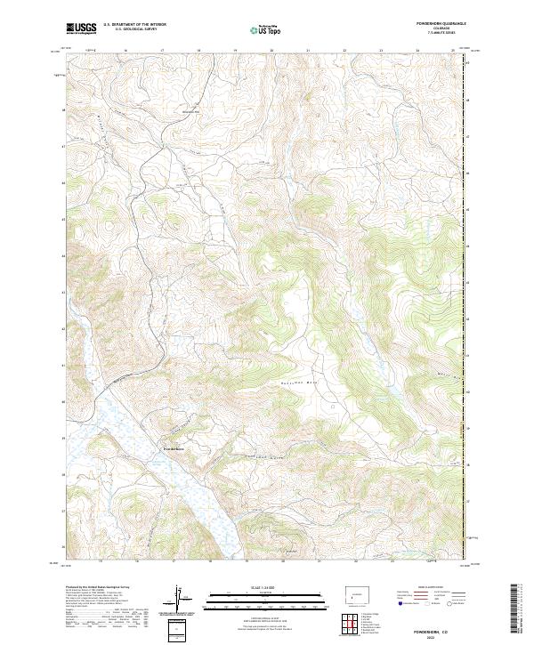 Powderhorn, CO — USGS 7.5-minute topo (2022)