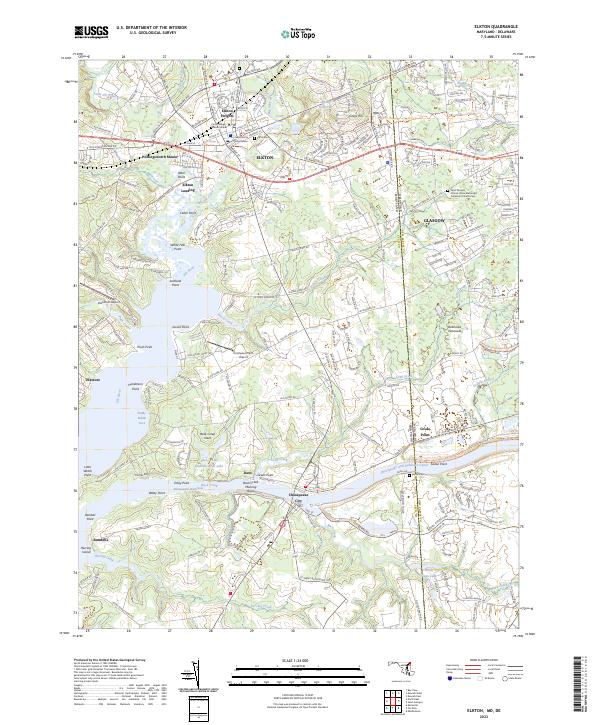 Elkton, MD-DE — USGS 7.5-minute topo (2023)
