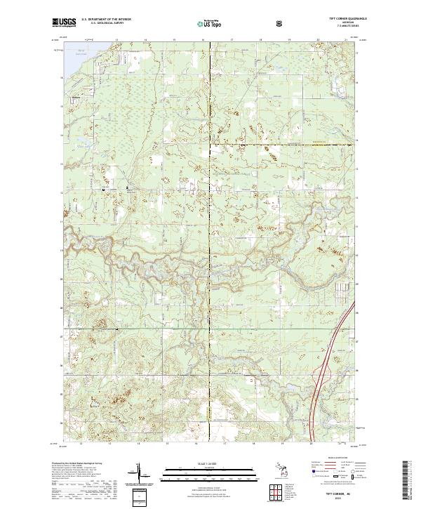 Tift Corner, MI — USGS 7.5-minute topo (2023)