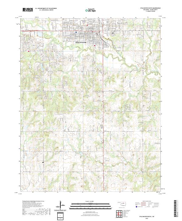 Stillwater South, OK — USGS 7.5-minute topo (2022)
