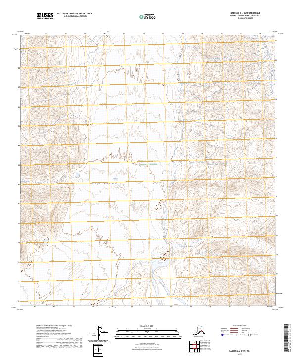 Nabesna A-4 SW, AK — USGS 7.5-minute topo (2023)