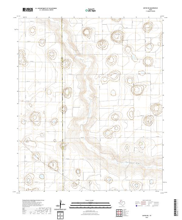 Anton NE, TX — USGS 7.5-minute topo (2022)