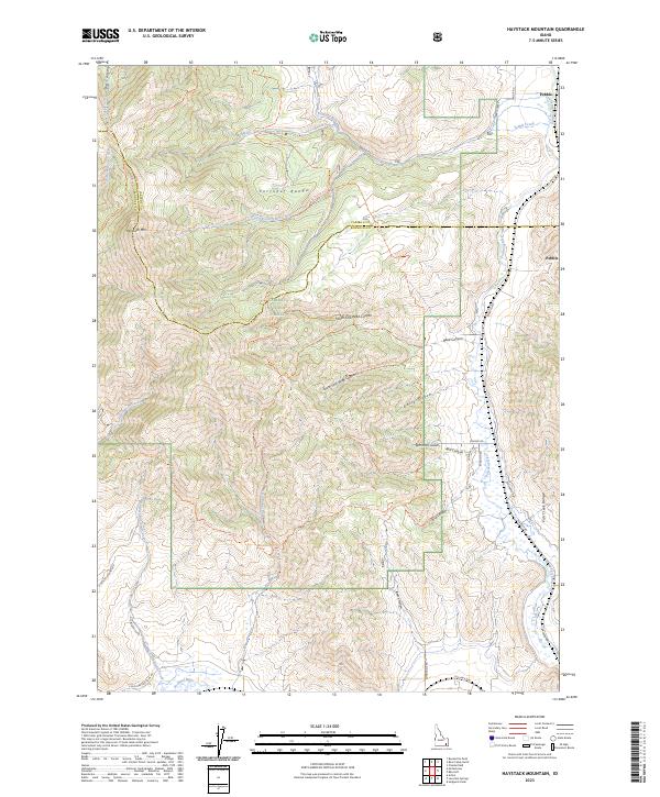 Haystack Mountain, ID — USGS 7.5-minute topo (2023)