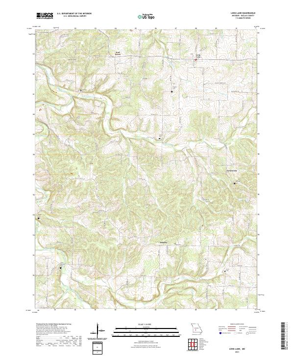 Long Lane, MO — USGS 7.5-minute topo (2021)