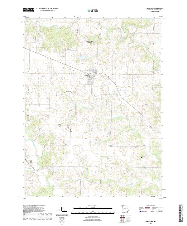 Lewistown, MO — USGS 7.5-minute topo (2021)