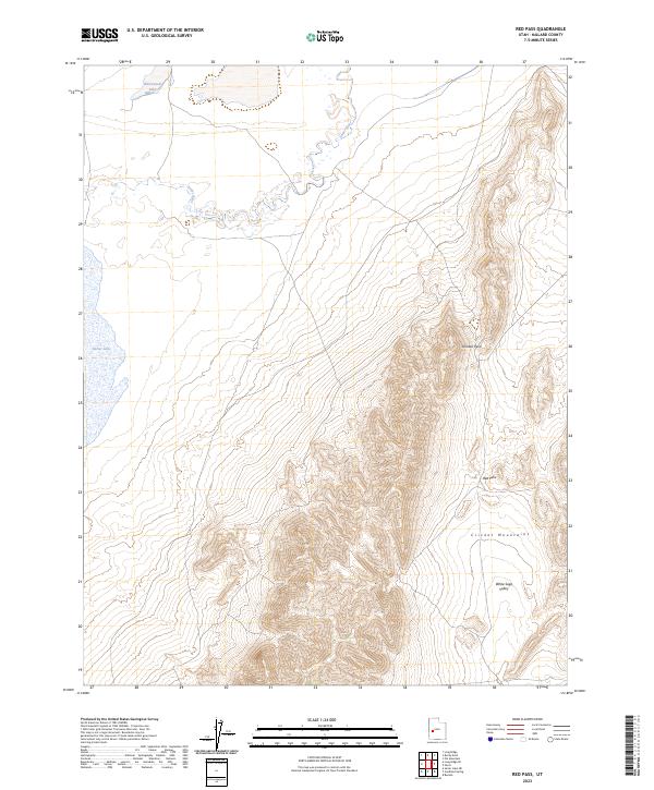Red Pass, UT — USGS 7.5-minute topo (2023)