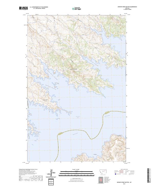 Seventh Point Buttes, MT — USGS 7.5-minute topo (2024)