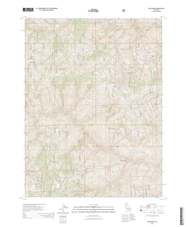Log Spring, CA — USGS 7.5-minute topo (2026)
