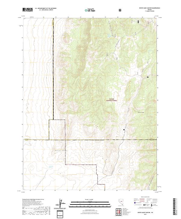 White Sage Canyon, NV — USGS 7.5-minute topo (2021)