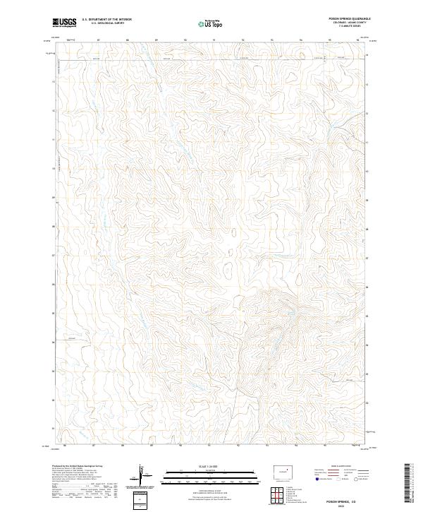 Poison Springs, CO — USGS 7.5-minute topo (2022)