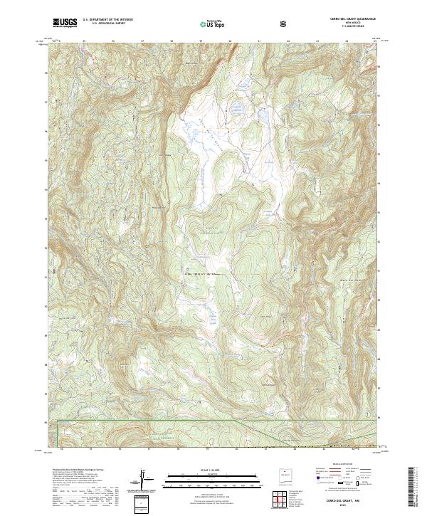 Cerro del Grant, NM — USGS 7.5-minute topo (2023)