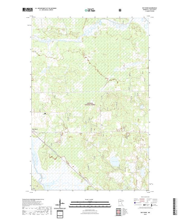 Boy River, MN — USGS 7.5-minute topo (2022)
