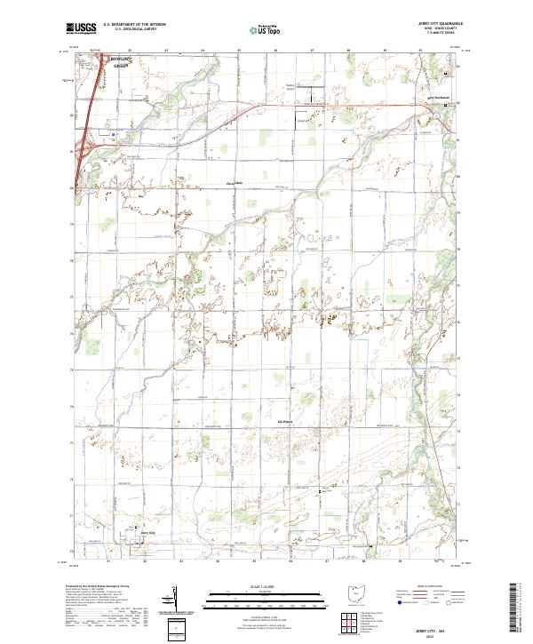Jerry City, OH — USGS 7.5-minute topo (2023)