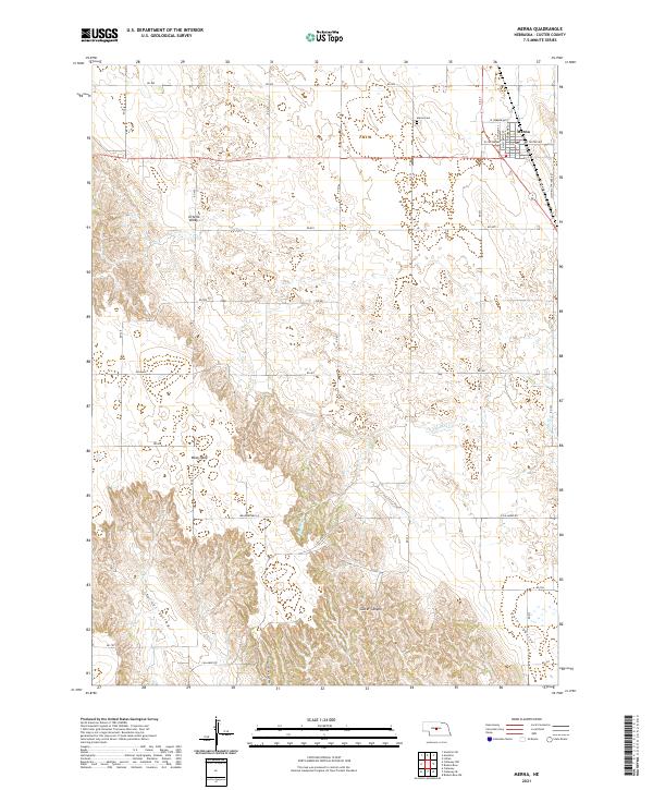 Merna, NE — USGS 7.5-minute topo (2021)