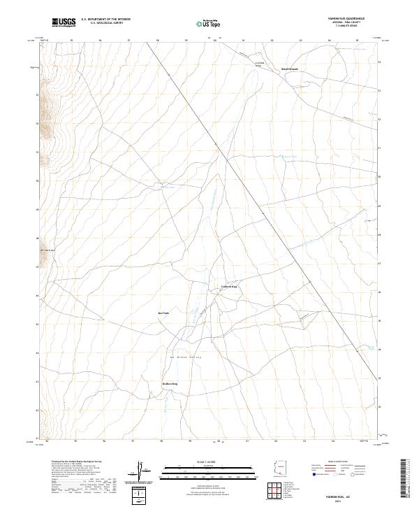 Vainom Kug, AZ — USGS 7.5-minute topo (2021)