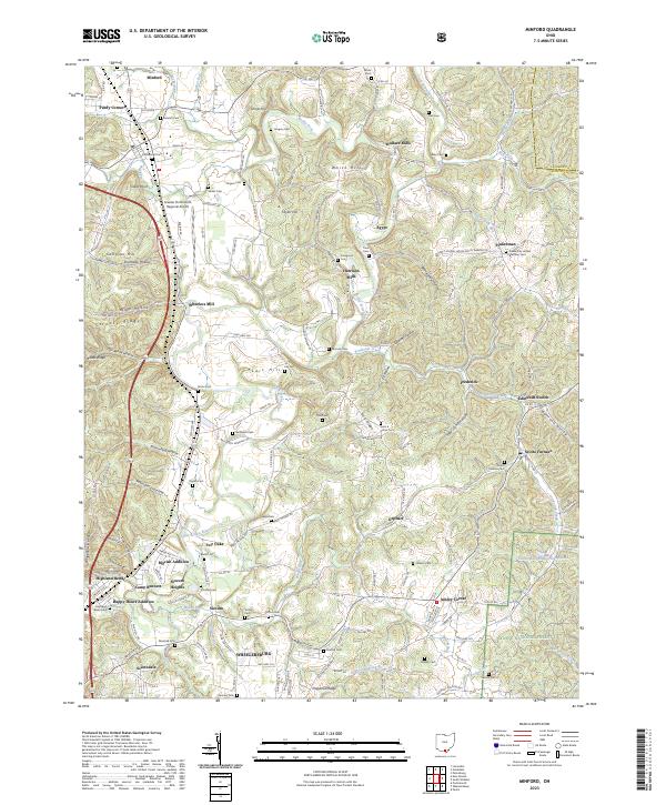 Minford, OH — USGS 7.5-minute topo (2023)