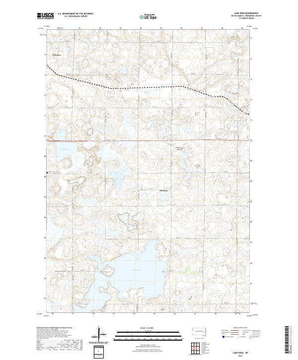 Lake Sinai, SD — USGS 7.5-minute topo (2021)