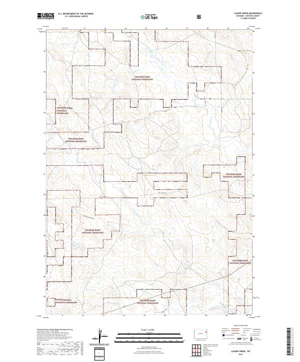 Lassen Creek, WY — USGS 7.5-minute topo (2021)