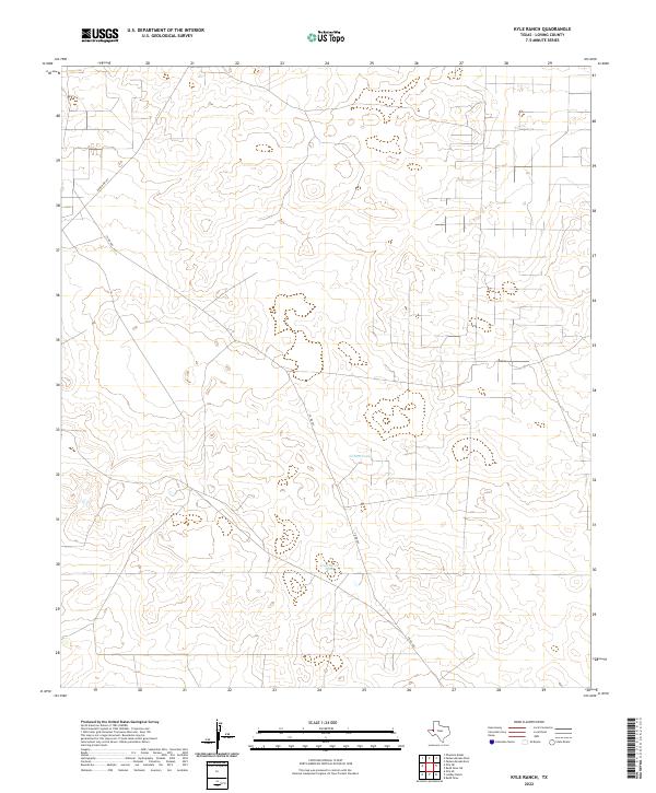 Kyle Ranch, TX — USGS 7.5-minute topo (2022)