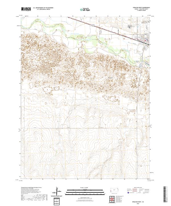 Syracuse West, KS — USGS 7.5-minute topo (2022)