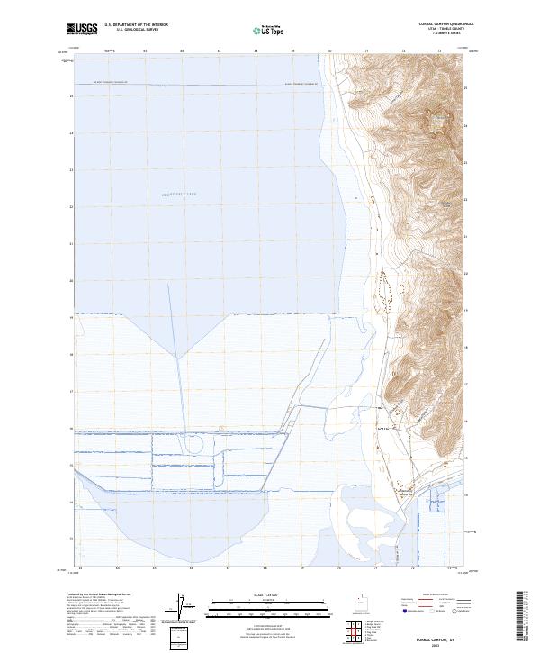 Corral Canyon, UT — USGS 7.5-minute topo (2023)