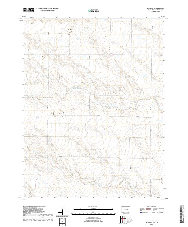 Matheson SW, CO — USGS 7.5-minute topo (2022)